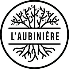 Logo de la ferme familiale L'Aubinière située à Janzé, qui fabrique du vinaigre de cidre utilisé par Moutardes Sezo pour fabriquer ses moutardes.